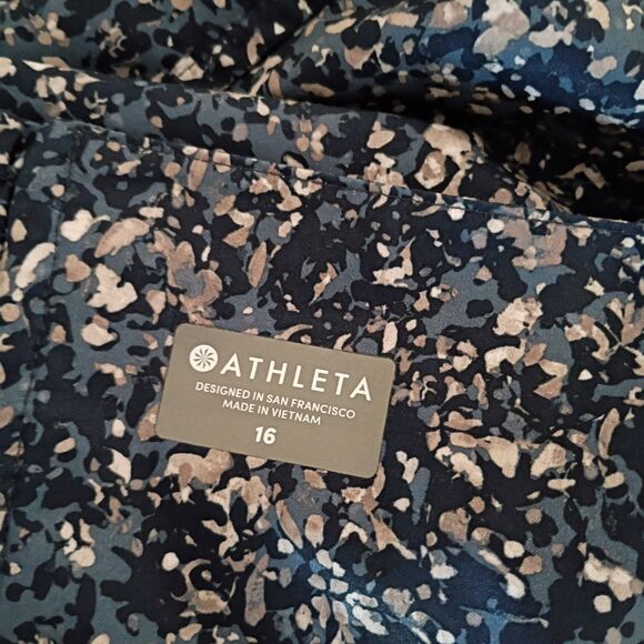 Athleta Pack Anywhere Summer Sandstone Navy Dress Wrinkle Resistent Halter 16 - Picture 10 of 10